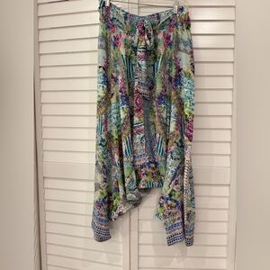 Camilla Floral Asymmetrical Harem Pants
